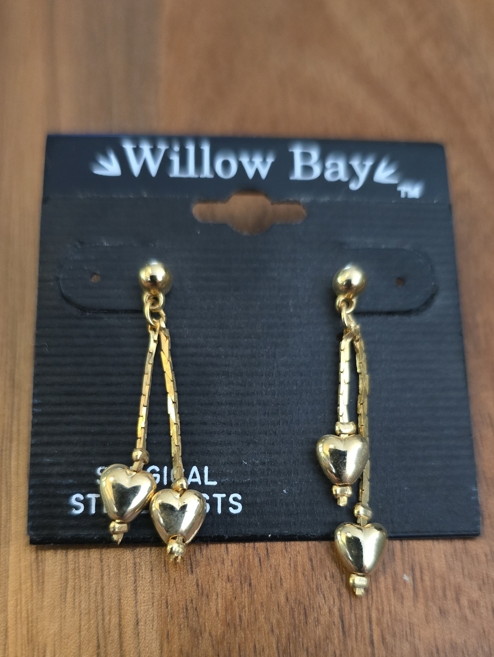 Willow Bay Gold Heart Drop Dangle Earrings